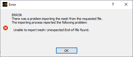 Error EOF